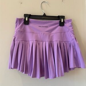 Gold Hinge Fucsia Pleated Active Tennis Skirt Size M Medium Athletic Skort